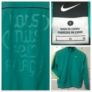 Lg Mens BARCA Zipper Coat 
Large, Turq/Yllw/Navy